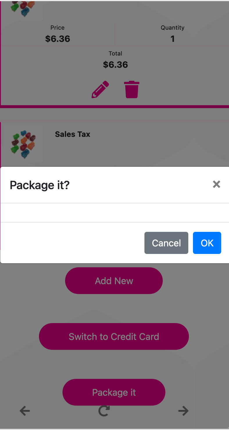 Package Modal