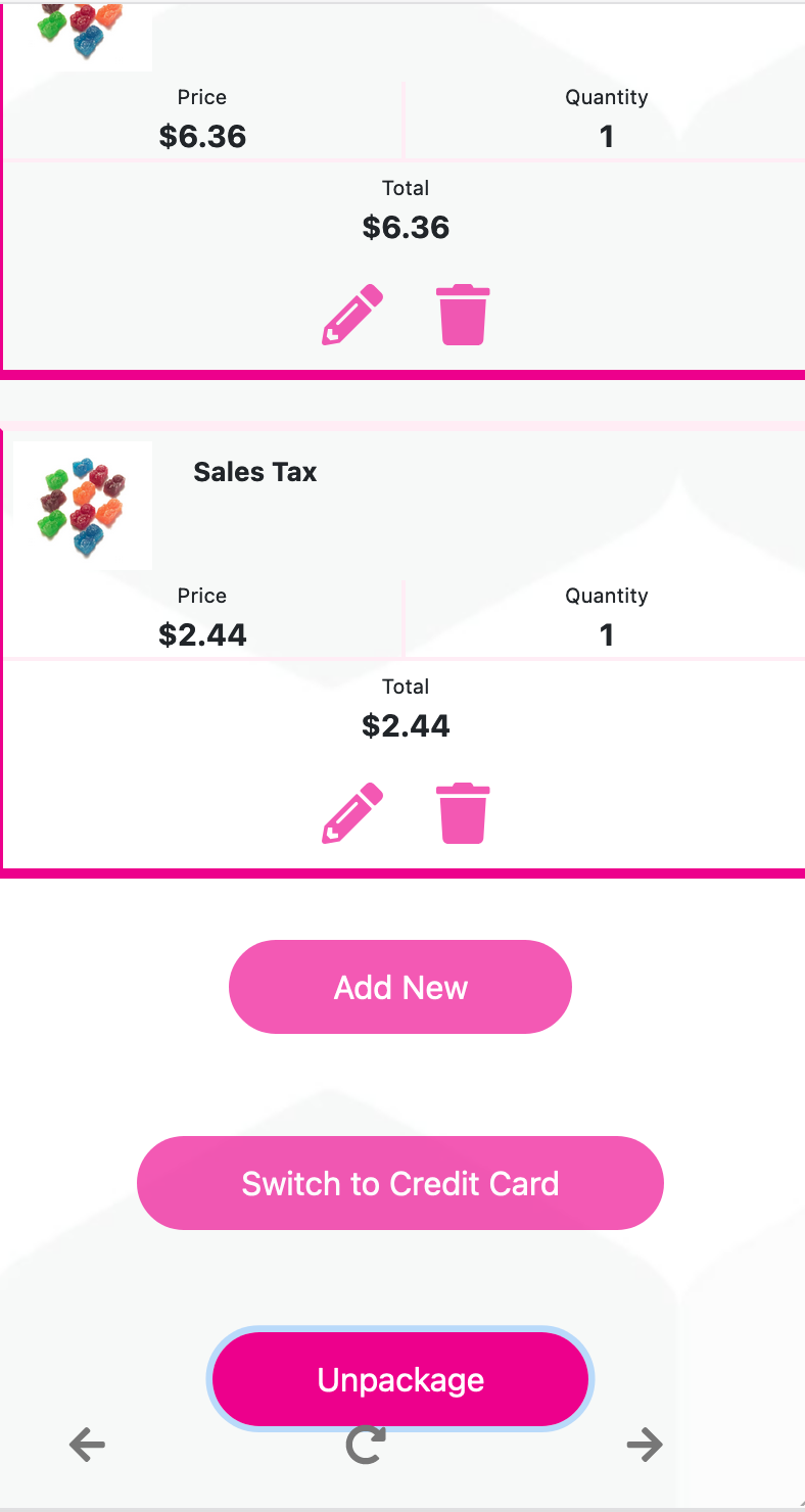 Unpackage Button